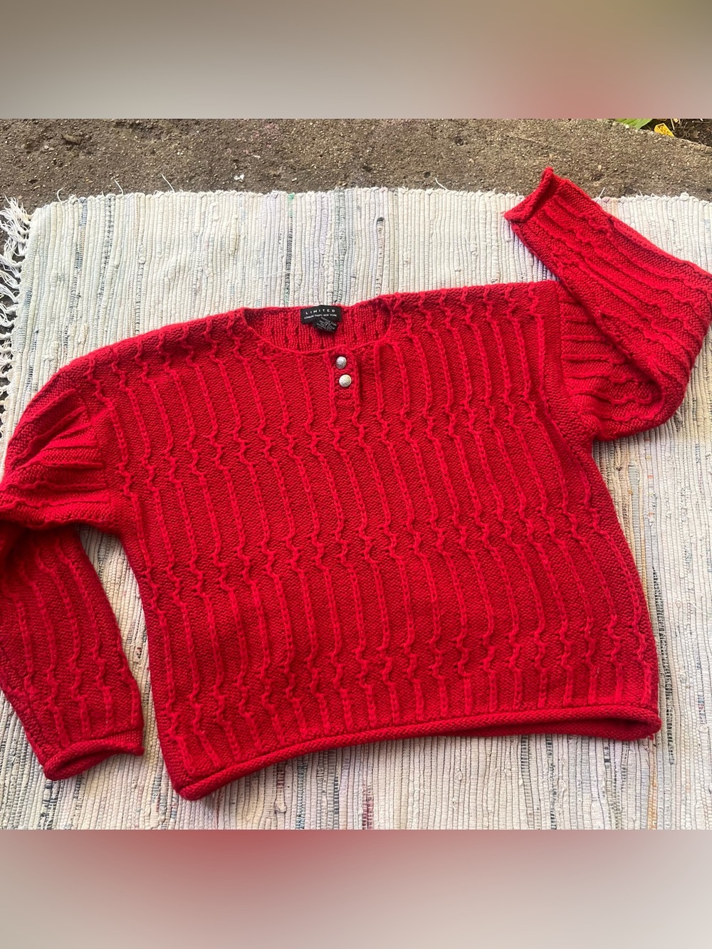 Vintage Wool limited Red Pullover Women’s
